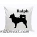 JDS Personalized Gifts Personalized Chihuahua Classic Silhouette Throw Pillow JMSI2527
